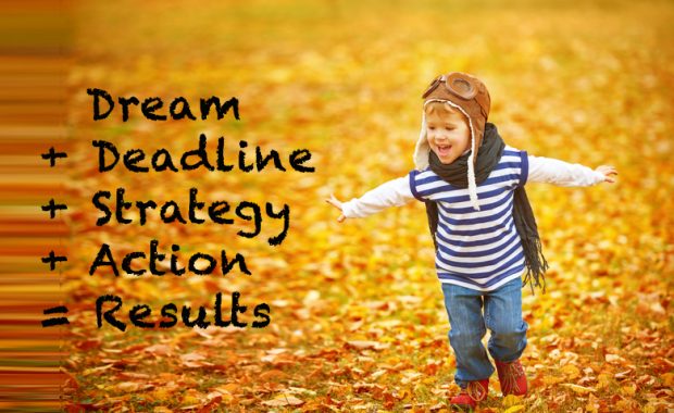 dream + deadline + strategy + action = results