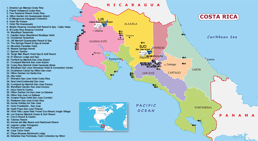 costa-rica-team-building-hotel-locations-map